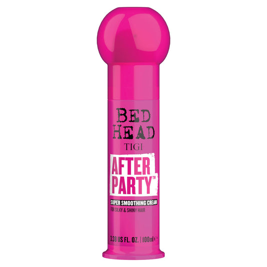 Bed Head by TIGI After Party Super Smoothing Cream – Anti Frizz hair styling product with humidity protection for frizzy, dull or coarse hair, 100ml