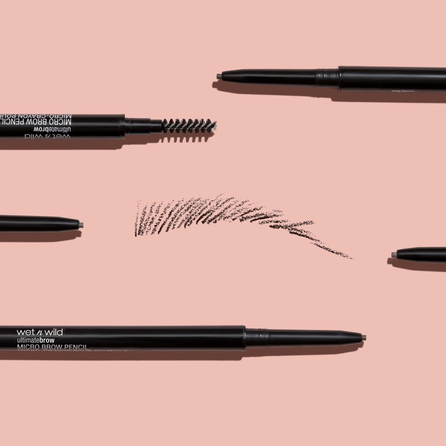 Wet n Wild, Ultimate Brow Retractable Pencil, Triangular and Ultra-precise Pencil Point, Pigmented Color that Perfectly Defines and Shapes Brows, Medium Brown
