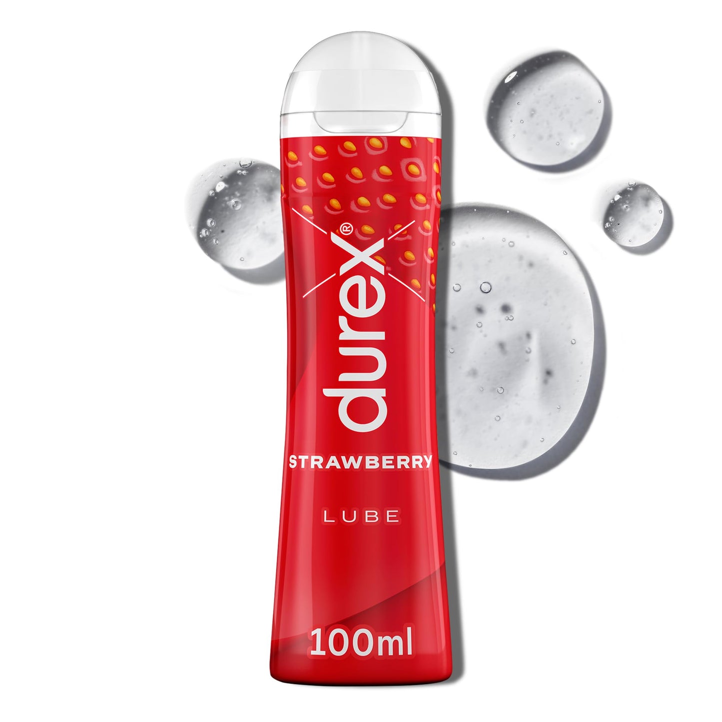Durex Strawberry Flavoured Lube Intimate Gel, Water Based, 100 ml (Packaging May Vary)