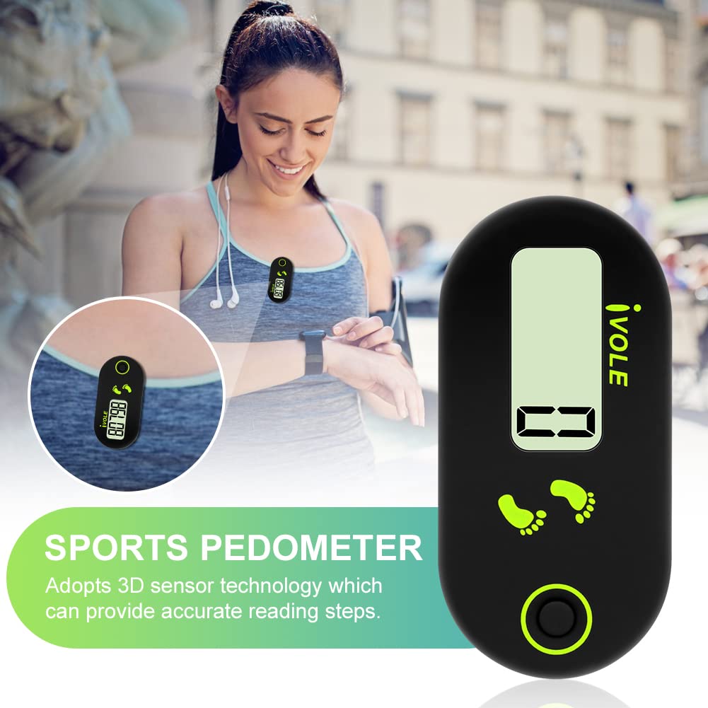 Flintronic Mini 3D Walking Pedometer – Portable Clip Tracker