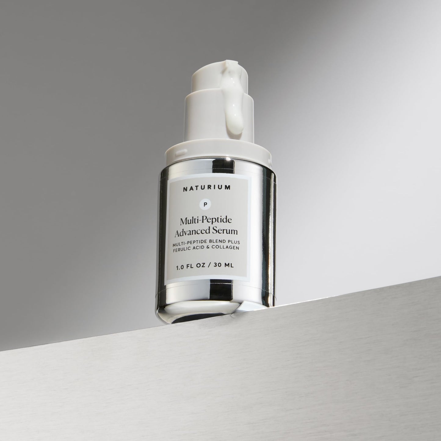 Naturium Multi-Peptide Advanced Serum, Firming & Smoothing Face Serum for Fine Lines & Wrinkles with Advanced Multi-Peptide Blend | 1.0 FL OZ / 30 ML