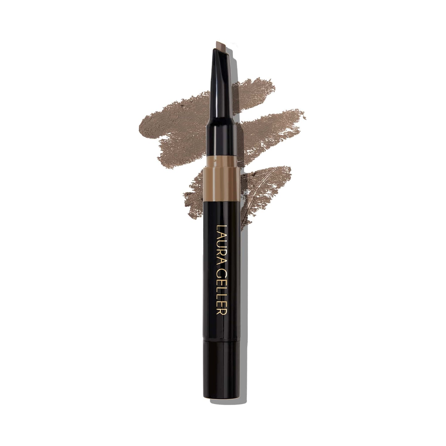 LAURA GELLER NEW YORK Sculpt-n-Stay Waterproof Brow Pencil & Gel (Taupe) - Precision 2-in-1 Waterproof Eyebrow Pencil for Perfectly Sculpted Brows