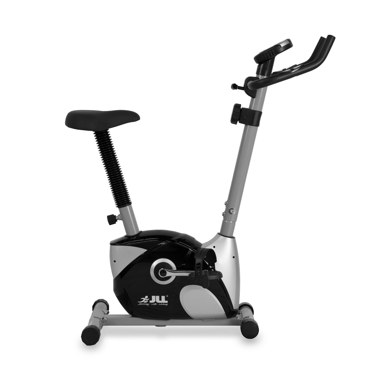JLL® JF100 Home Exercise Bike, 2025 New Adjustable Magnetic Resistance Cardio Workout, 4kg Bi-Directional Flywheel, Display with Heart-Rate Sensor, Adjustable Handlebars & Seat Height