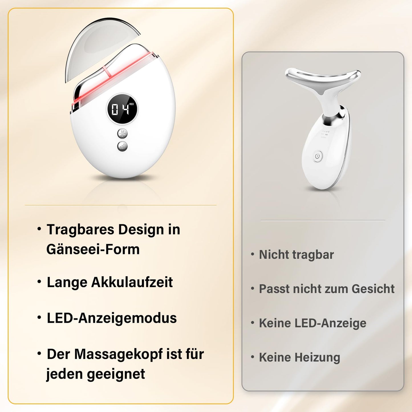 Ehomfory EMS Gua Sha, Face Massager Gua Sha Electric with Smart 3 Modes Anti-Wrinkle Beauty Device, EMS Face Massage with Vibration & Heat for Face Tightening, Anti Wrinkles, Anti Ageing