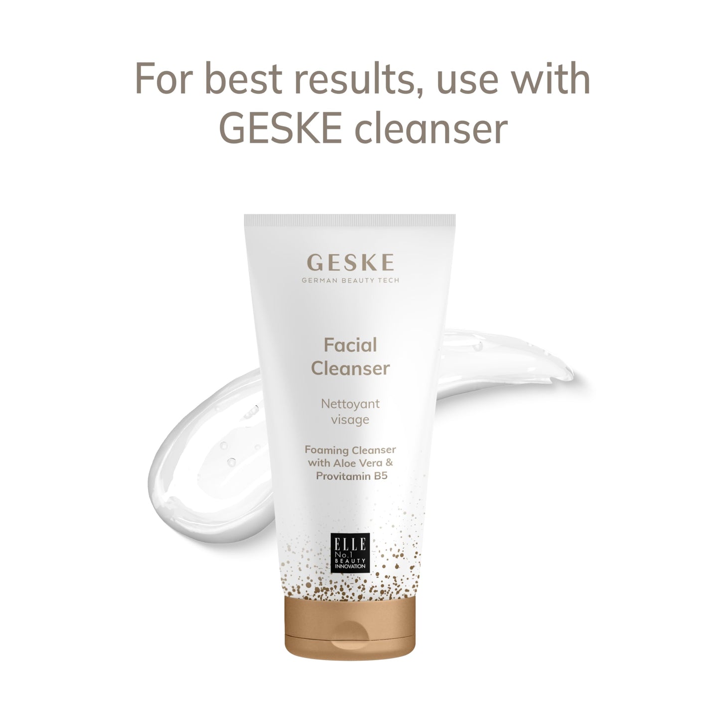 GESKE SmartAppGuided™ Sonic Thermo Facial Brush | 6 in 1 | skin cleansing | cleansing brush with thermal function | facial massager | electric facial brush | facial cleansing device