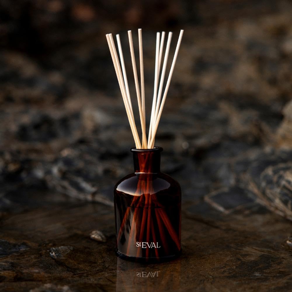 St. Eval Sea Salt - Scented Reed Diffuser Set - A Unique and Elegant Fusion of Fresh Marine Scents with Salty Accords and Floral Notes on a Bed of Musk - 150 ml