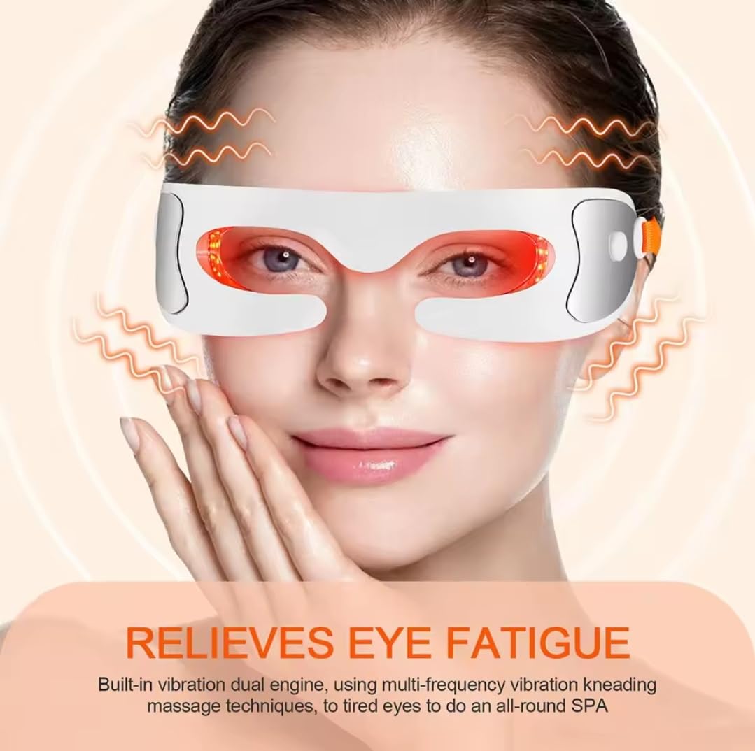 Elite Horizon LED Eye Mask, Massager with Light Therapy, 3 Modes, Anti-Ageing Treatment for Dark Circles and Eye Fatigue