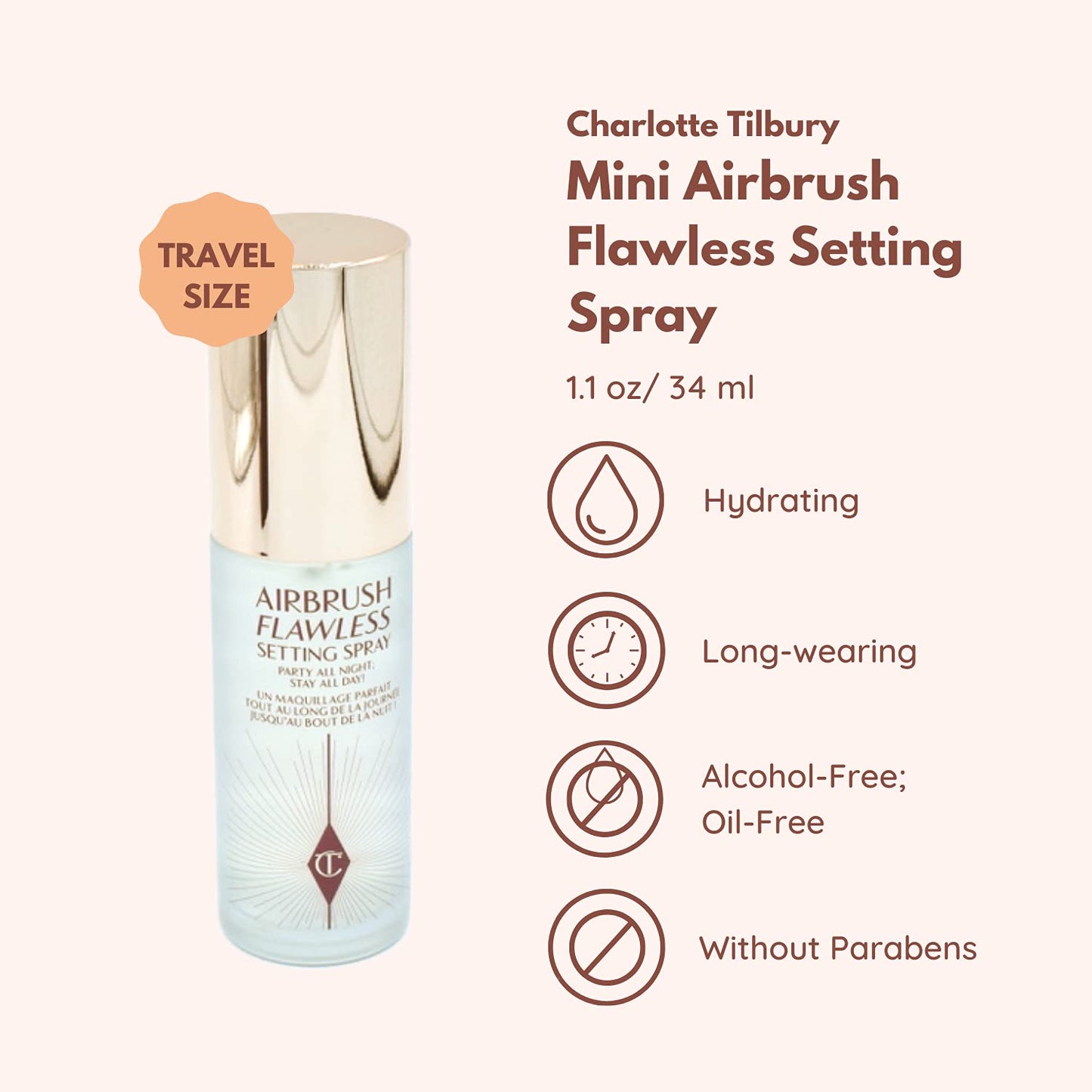 Charlotte Tilbury Airbrush Flawless Setting Spray (34ml)