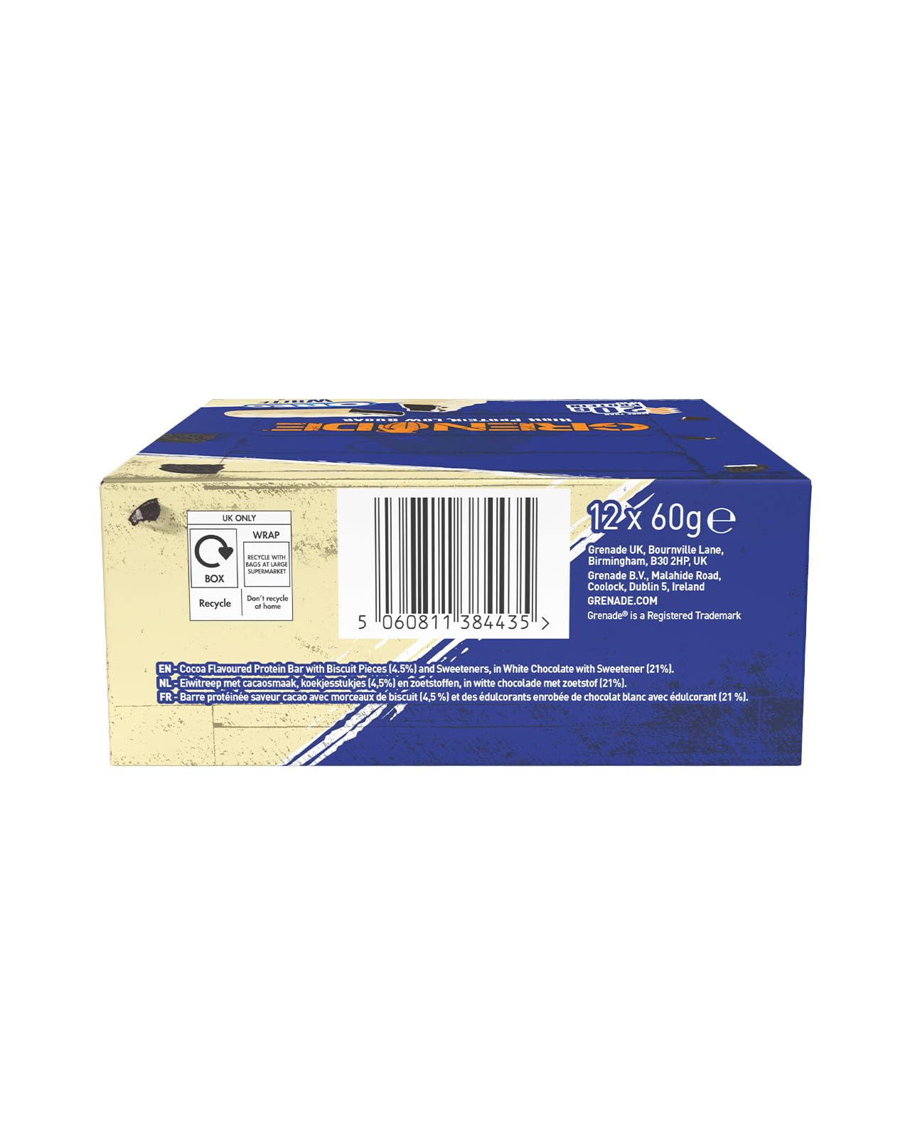 Grenade OREO White Protein Bar – 12×60 g | TRYTLION