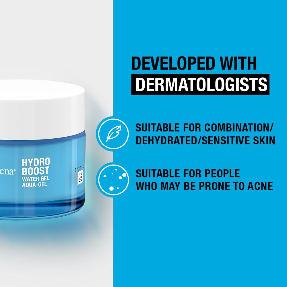 Neutrogena Hydro Boost Water Gel Face Moisturiser, with Hyaluronic Acid for Dry Skin, 50 ml (Pack of 1) Packaging may vary