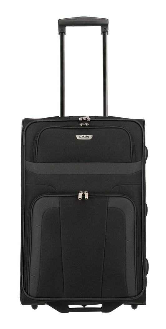 paklite travel suitcase with 2 wheels, medium-sized trolley, ORLANDO, soft travel luggage bag with wheels in timeless design, 63 cm, 58 liters