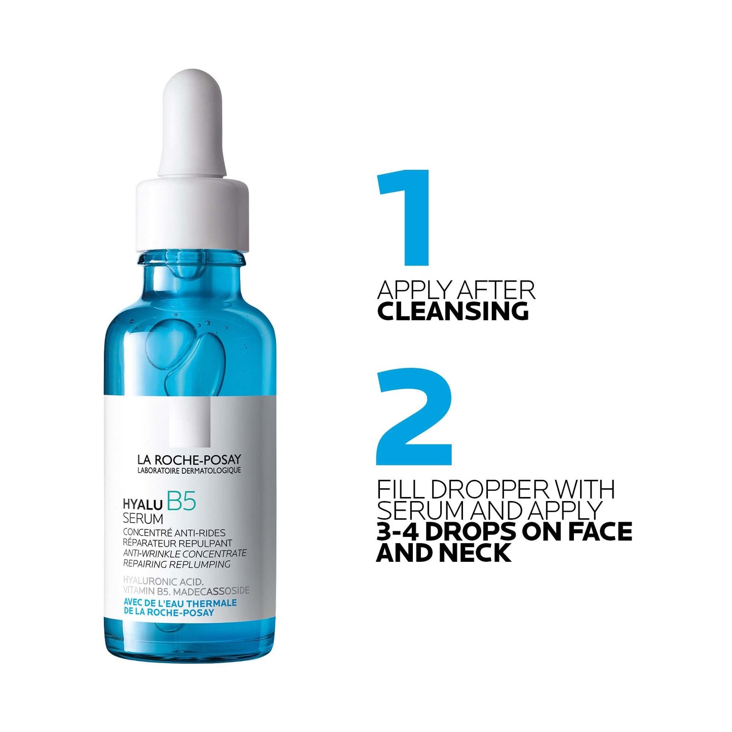 La Roche-Posay Hyalu B5 Hydrating Face Serum with Hyaluronic Acid for Dry and Dehydrated Skin 30ml