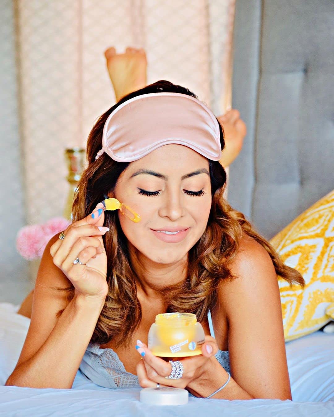 Saturday Skin Yuzu Vitamin C Sleep Overnight Face Mask Skin Care Retinol Niacinamide Face Moisturizer Brightening Sleeping Mask, Korean Skin Care, Vegan Smooth Skin and Reduce Wrinkles