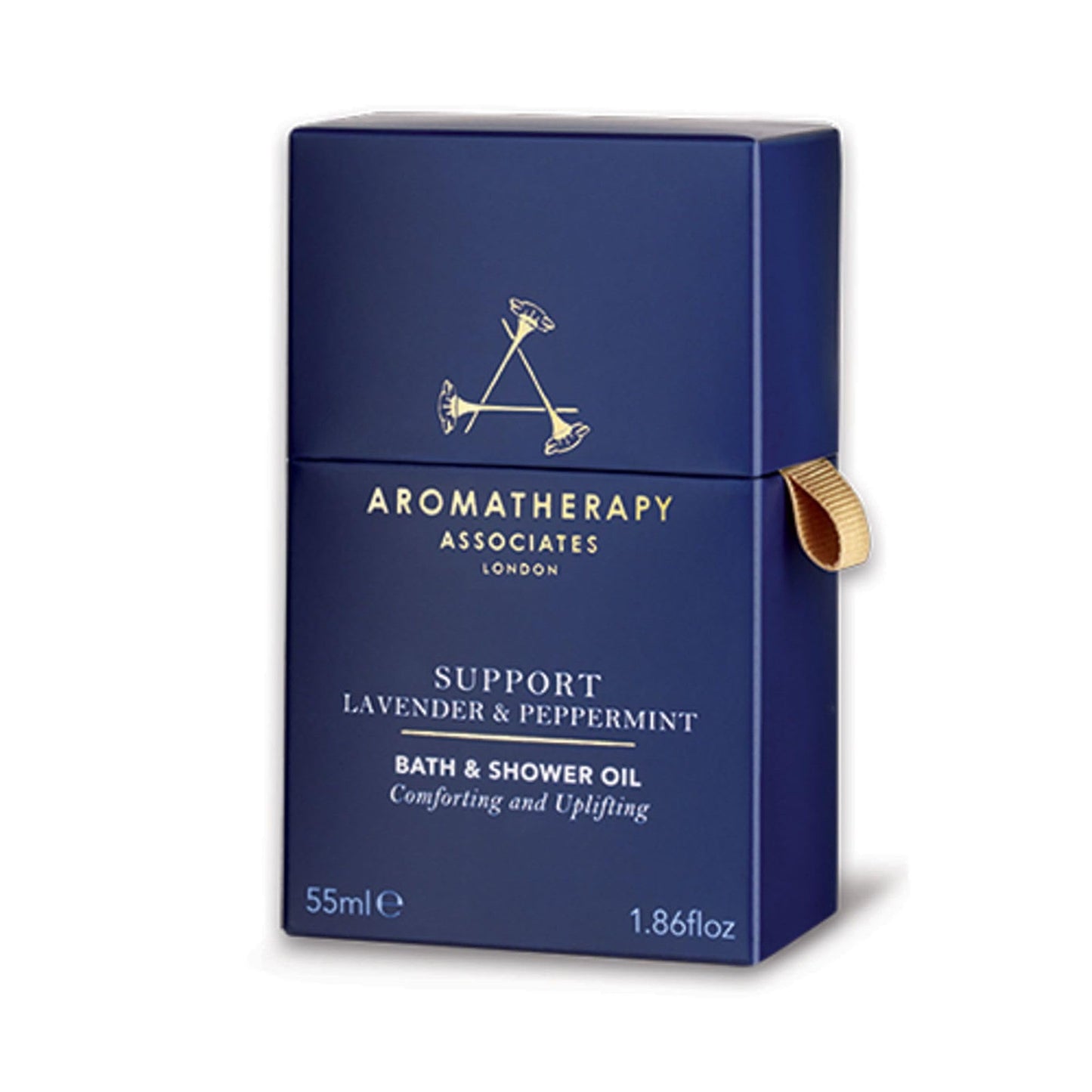 Aromatherapy Associates Bath and Shower Oil, Luxury Spa, Natural Bath, Bath Oil, Vegan, Cruelty Free, Environment Friendly (Support Lavender & Peppermint Bath and Shower Oil 55ml)