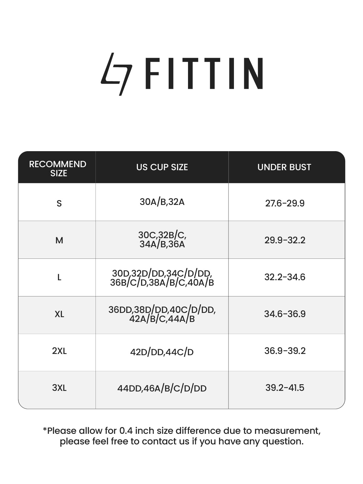 FITTIN Racerback Sports Bra for Women- Padded Seamless Activewear Bras for Yoga Gym Workout Fitness White