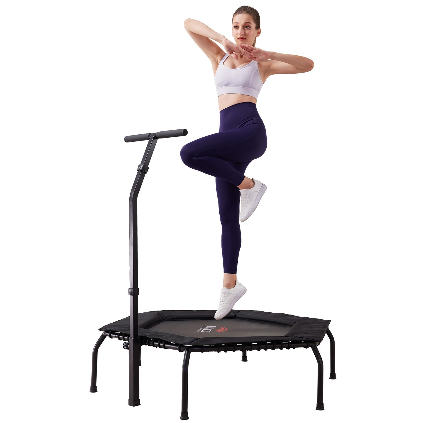 Leikefitness 50" Gym Workout Fitness Trampoline Cardio Trainer Exercise Rebounder Sports Trampoline