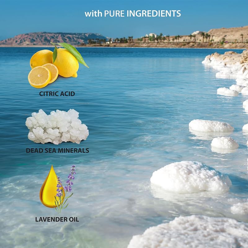 Dead Sea Collection Shower Gel for Women and Men - Body Wash with Pure Dead Sea Minerals and Lavender Oil - Cleanses and Moisturizes Skin - Pack of 2 (1000 ml. each)