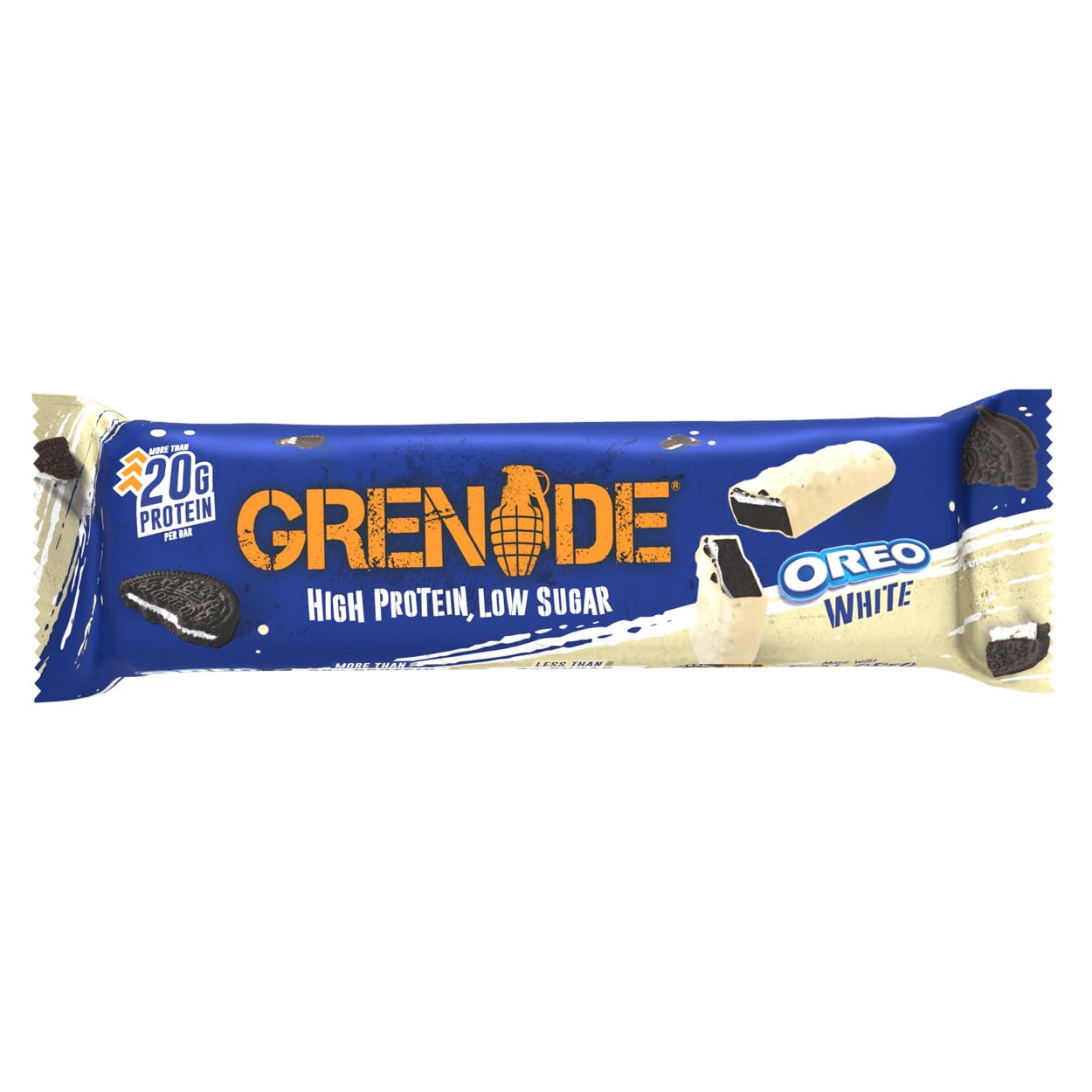 Grenade OREO White Protein Bar – 12×60 g | TRYTLION