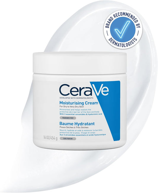 CeraVe Moisturising Cream 454g – Face & Body for Dry Skin
