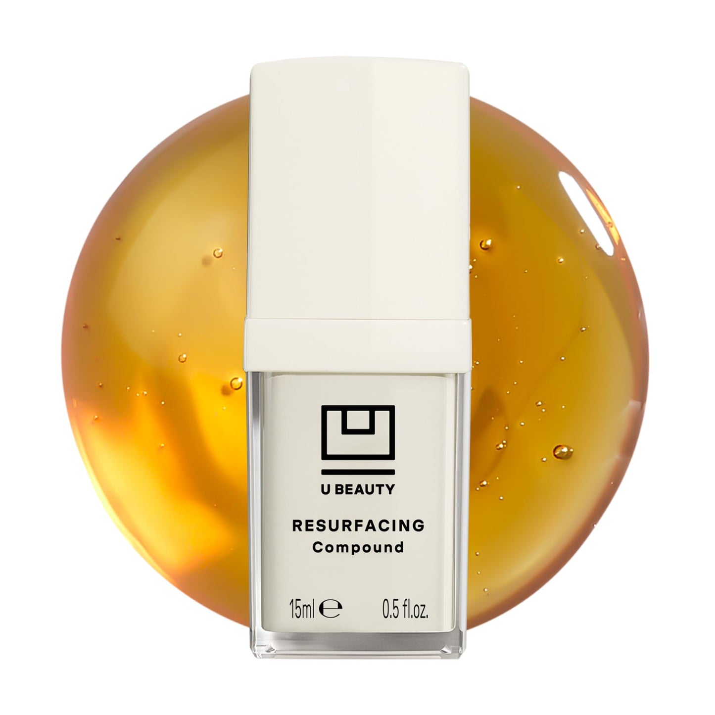 U Beauty Resurfacing Compound Serum - Renew & Illuminate Face Serum - Advanced 8-in-1 Formula with Vitamin C, Retinol, Hyaluronic Acid, & Peptides - Targets Fine Lines, Pores- 0.5 fl.oz