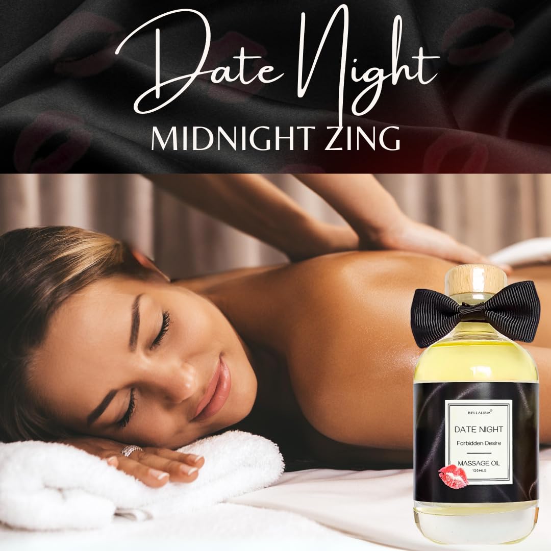 Luxurious Relaxing Massage Oil for Date Night Ideas, Premium Wild Berry Body Oil Perfect for Men & Women as Valentines Day Gifts. Natural Sensual Warming Couples Massage Oils for Relaxation & Fun