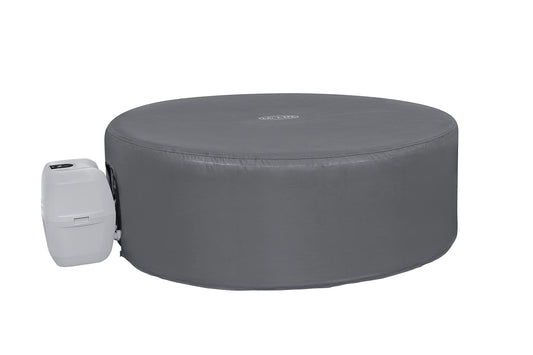 Lay-Z-Spa Large Round Thermal Hot Tub Cover 196cm x 71cm | Up to 40% More Energy Efficient, Water Repellent & UV Resistant, Universal Fit, BW60318, Grey