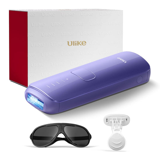 IPL Hair Removal, Ulike Air 3 Patented Sapphire Ice Cooling Technology for Truely Painless Hair Remove Experience, from Face to Toes IPL Hair Removal Device for Women and Men, Dark Purple