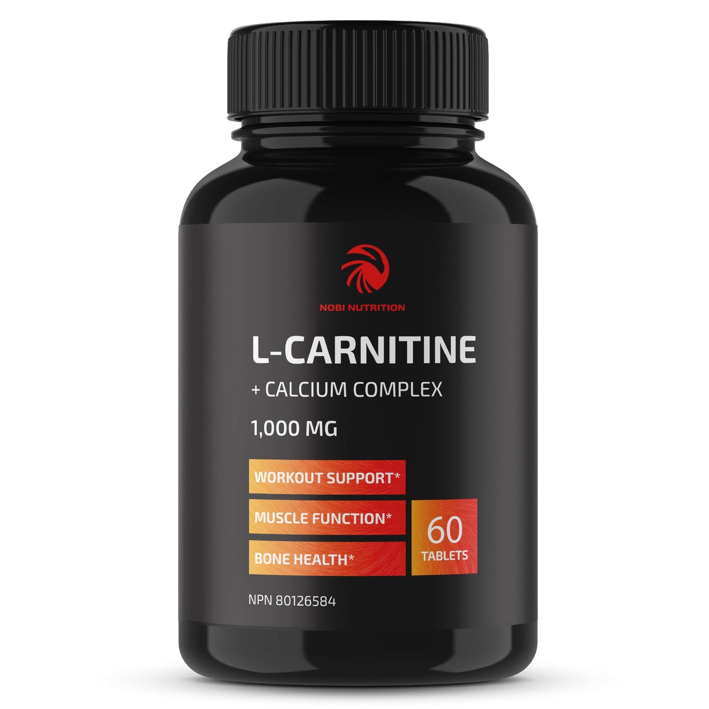 L Carnitine 1100mg | Performance, Fitness, Energy & Metabolism Support Supplement for Men & Women | L-Carnitine L Tartrate Complex to Support Thermogenesis & Weight Management | Vitamin D | 60 Tablets