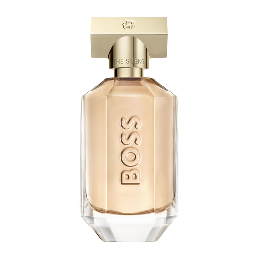 BOSS The Scent - Eau de Parfum for Her - Ambery Fragrance with Notes of Honeyed Peach, Osmanthus Flower and Roasted Cocoa - High Longevity - 100ml