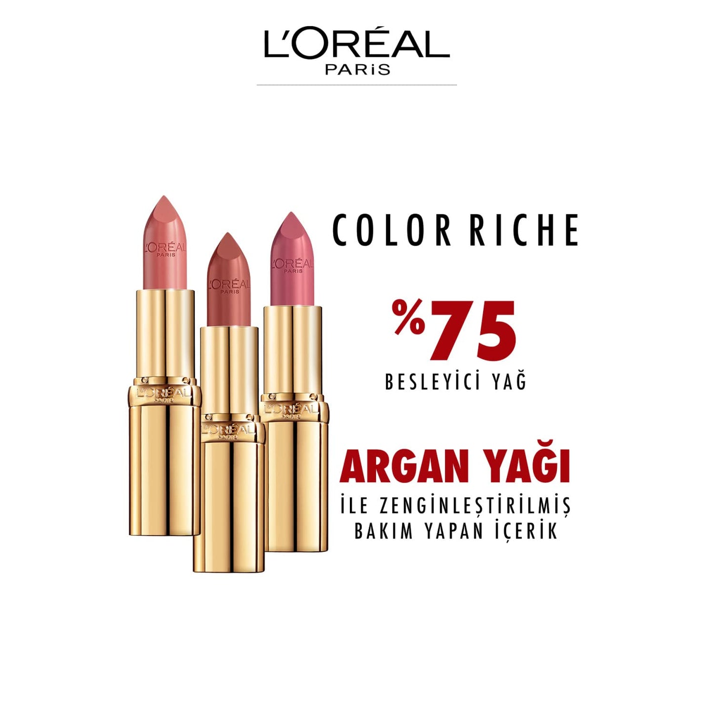 L'Oréal Paris Color Riche Satin Smooth Lipstick, Moisturising Pure Pigment Lip Colour, With Omega 3 & Vitamin E, 107 Seine Sunset