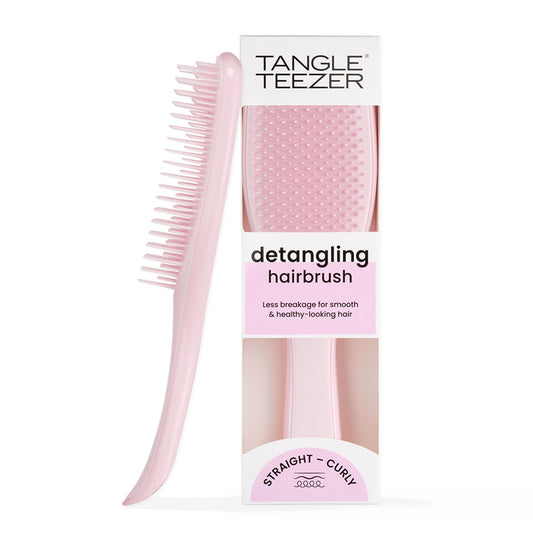 Tangle Teezer The Ultimate Detangler Hairbrush | For Wet & Dry Hair | Detangles All Hair Types | Reduces Breakage, Eliminates Knots | Two-Tiered Teeth & Comfortable Handle | Millennial Pink