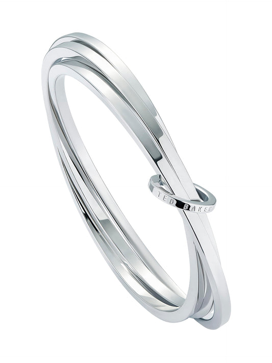 Ted Baker Huulia Multi Hoop Bangle Bracelet For Women (Silver)