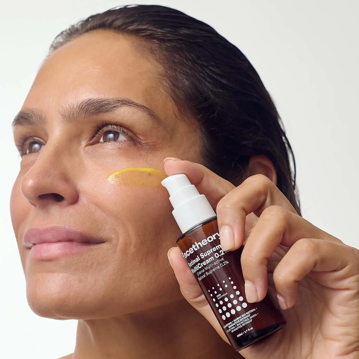 All-in-One Anti Aging Serum & Moisturizer - Facetheory Retinal Supreme MultiCream 0.05% (Unscented) - Brightening, Firming & Plumping Overnight Treatment - Vegan & Cruelty Free (50ml)