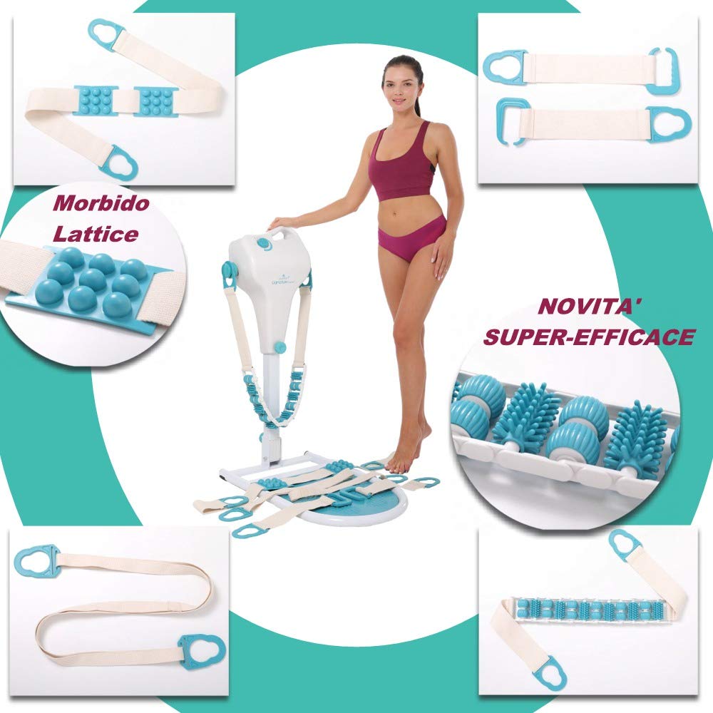 VibroMassager, VarioLux, Vibration Plate, 12 Speeds, 4 innovative AntiCellulite Bands, Silent Motor