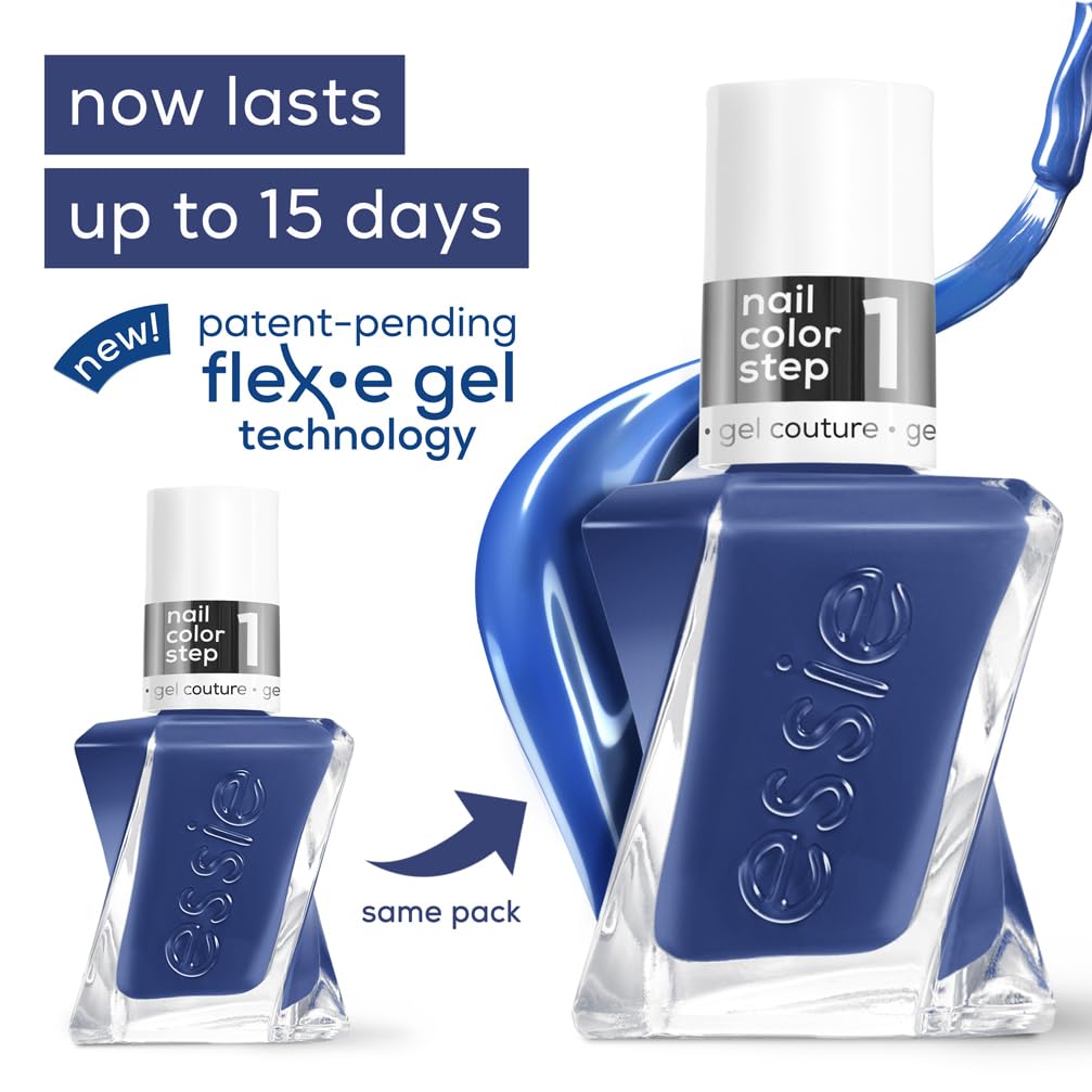 Essie Gel Couture Nail Polish, Lasts Up To 15 Days, Flex.e Gel Technology, No Chipping, Glass-Like Shine, Vegan Formula, 40 Fairy Tailor, 13.5 ml