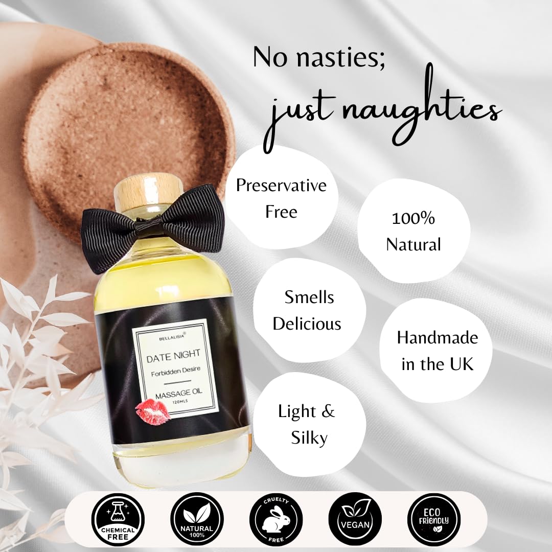 Luxurious Relaxing Massage Oil for Date Night Ideas, Premium Wild Berry Body Oil Perfect for Men & Women as Valentines Day Gifts. Natural Sensual Warming Couples Massage Oils for Relaxation & Fun