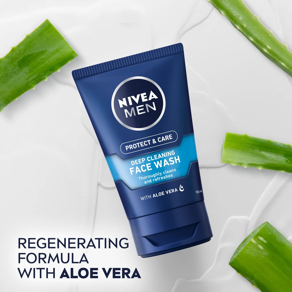 NIVEA MEN Deep Cleaning Face Wash Protect & Care (100 ml)