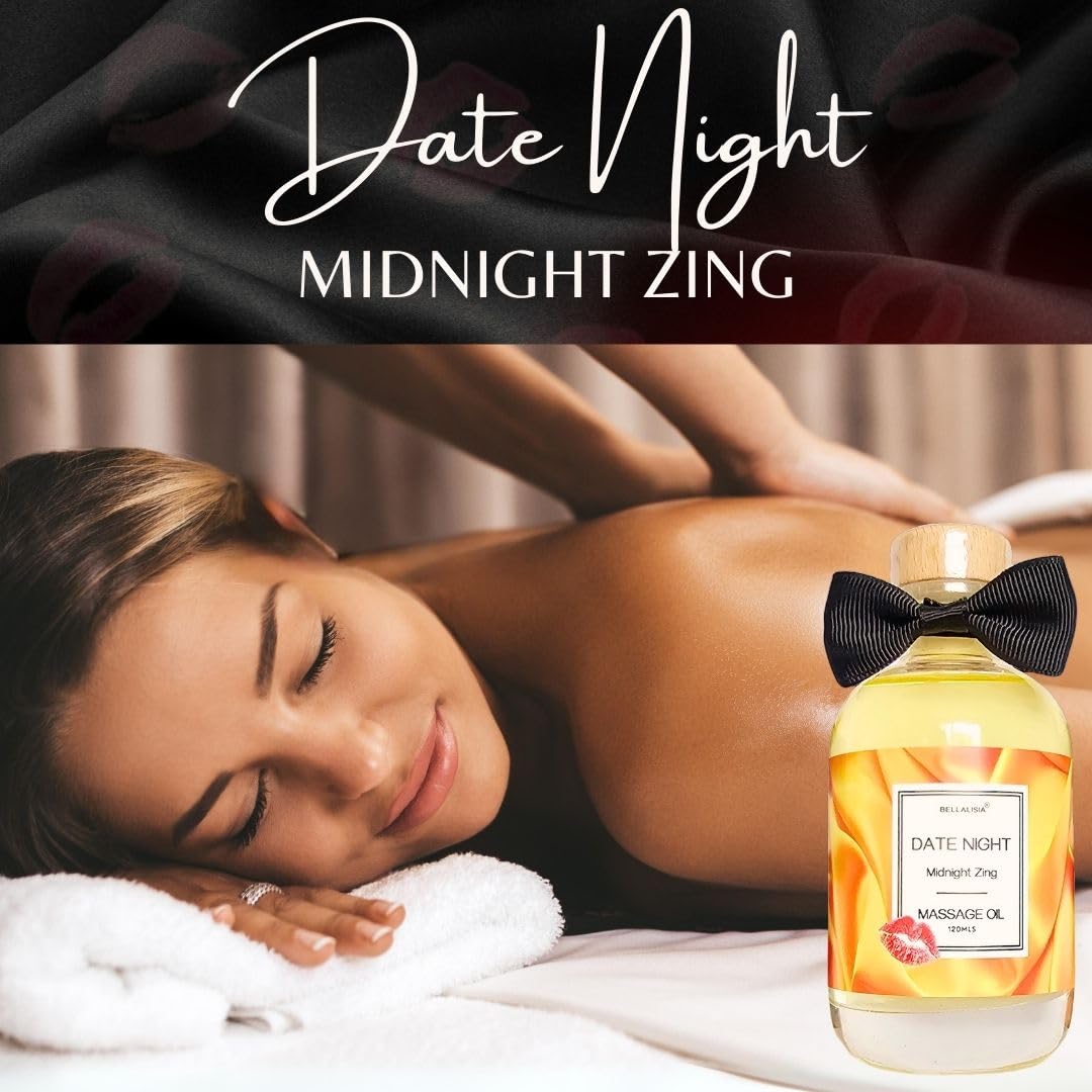 Luxurious Massage Oils for Date Night Ideas, Premium Summer Fruit Mix Body Oil Perfect Presents Birthday Anniversary, Valentines Day Gifts. Natural Sensual 120ml Massage Oils for Relaxing Fun.