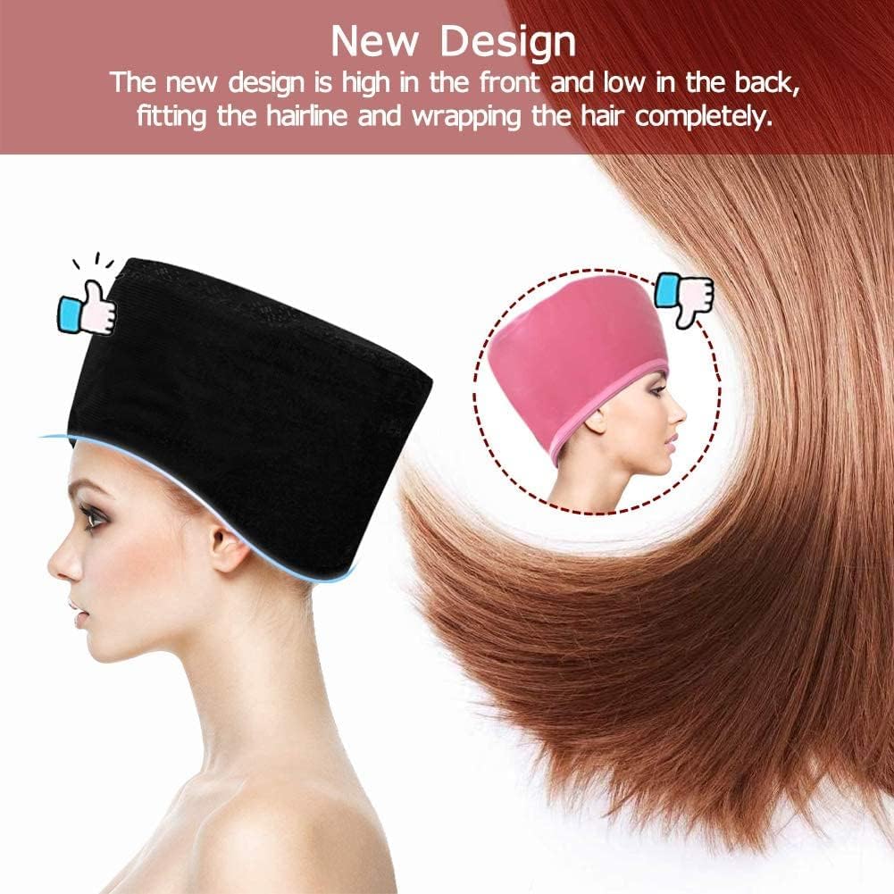 Hair Steamer,Totofac Electric Hair Care Hat Heating Cap with 2 Mode Temperature Control for Hair Spa Home Thermal Treatment Beauty Steamer Cap (Black)