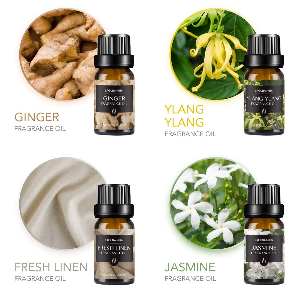 Fragrance Oils Gift Set TOP 16 Aromatherapy Premium Grade Oils Kit Fragrance Oils for Candle Making, Soap Making, Diffuser, Perfume, Bath - 10ml/Bottle