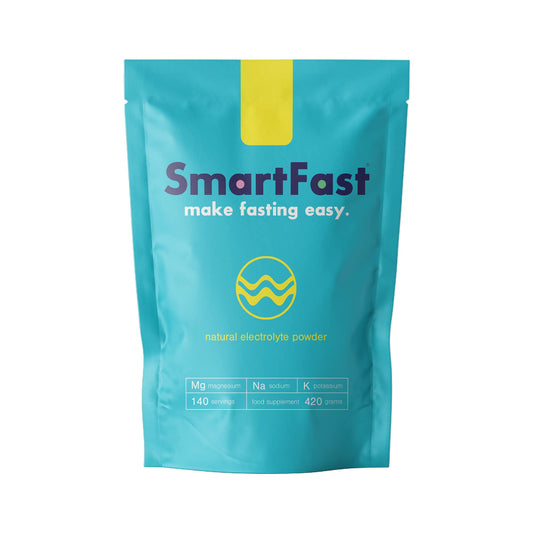 SmartFast Natural Electrolyte Powder - Unflavoured Electrolyte Salts for Superior Performance. Fuel Your Fast - Zero Calorie Minerals (140 Servings | 420g)