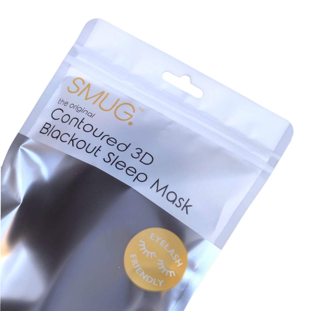SMUG 100% Blackout Sleep & Eye Mask | Eyelash Extension Friendly | Eye Masks for Sleeping | Sleep Masks for Women & Men | Straps for Dream Comfort & Adjustability | Black