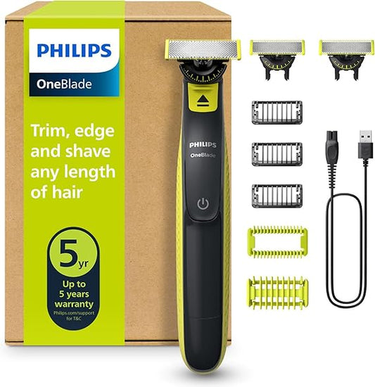 Philips OneBlade Hybrid 360 Electric Shaver for Face & Body (Model QP2824/31)