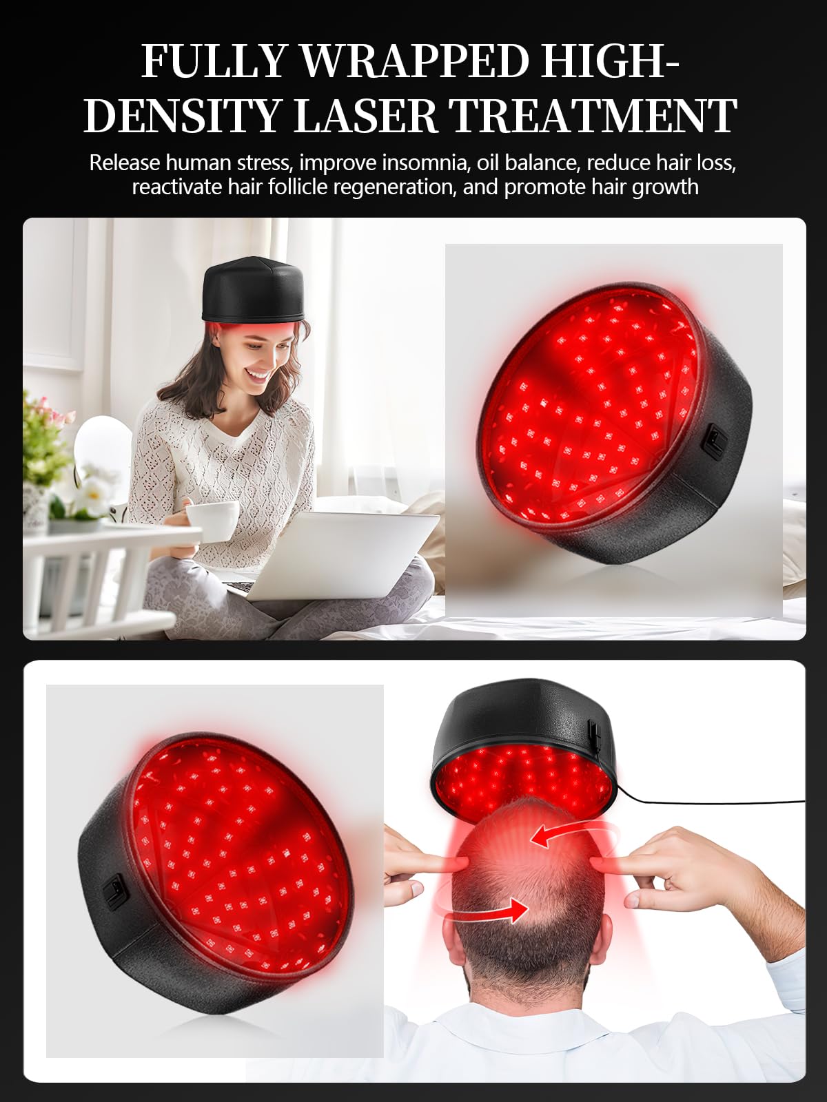 Laser Hair Growth Cap – Red Light Therapy Helmet