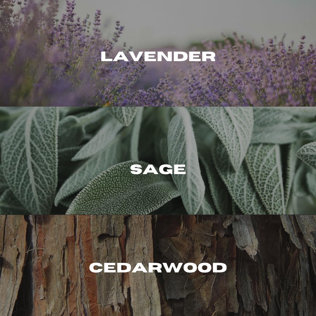 ManCave Nordic Spa Shower Gel Men, 500 ml, Vegan Mens Shower Gel with Natural Ingredients - Calming Lavender, Earthy Sage & Warm Cedar - Cruelty-Free Body Wash, Eco-Conscious & Recycled Packaging