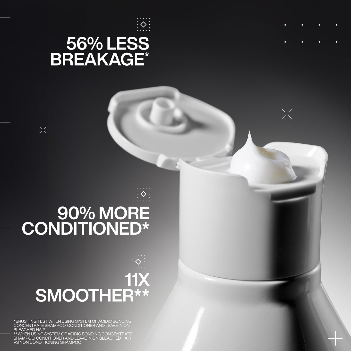 REDKEN Acidic Bonding Concentrate, Shampoo, Conditioner & Leave-In Treatment Set, Bond Repair for Damaged Hair, Trio Bundle