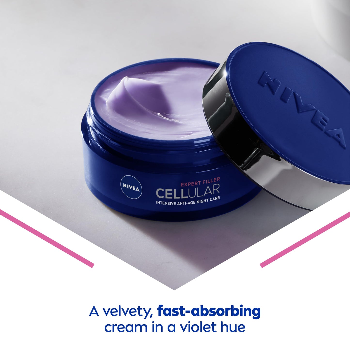 NIVEA Hyaluron Cellular Filler Anti-Age Night Cream (50ml), Night Cream for Women with Hyaluronic Acid and Magnolia Extract, Anti Wrinkle Night Cream, Night Face Cream
