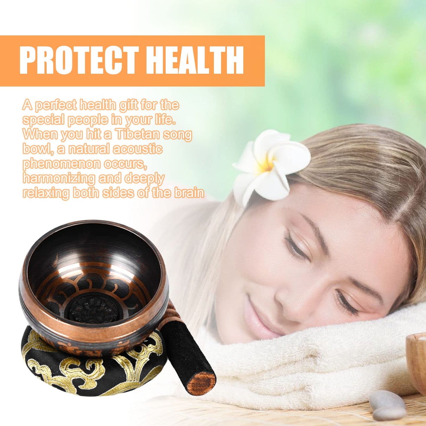 Tibetan Singing Bowls Meditation Set: Large Singing Bowls Set of 3 Pcs with Singing Bowl and Silk Cushion and Mallet, Sound Healing Bowl Meditation Set for Meditation, Yoga, Chakra, Meditation Gifts