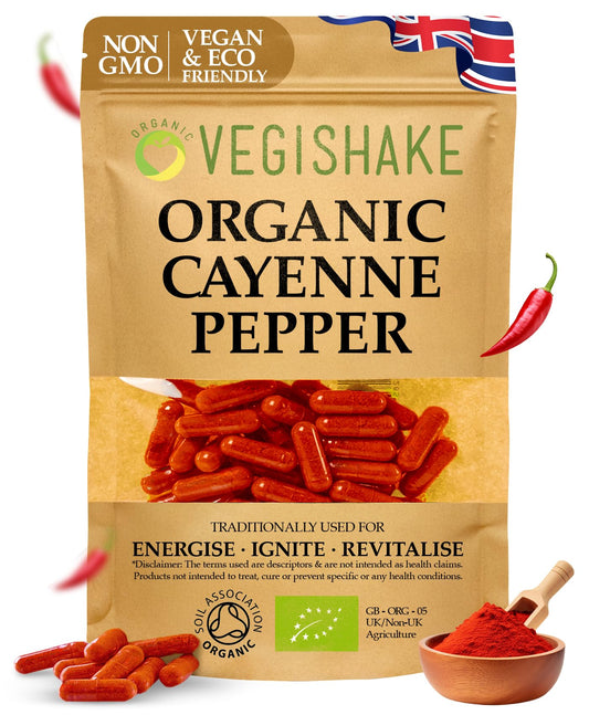 Organic Cayenne Pepper | Fat Burners | Fat Burners for Men Weight Loss | Fat Burners for Women Weight Loss | Fat Burner Tablets | UK British Company | 200 Capsules