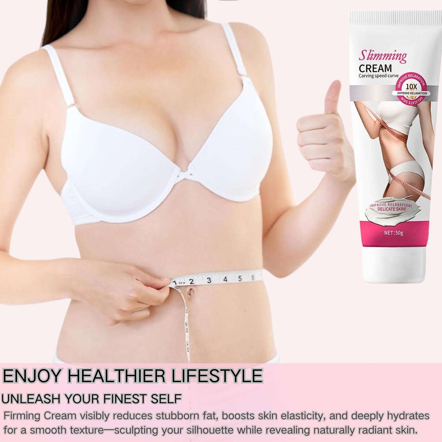 Fat Burning Cream for Women - Skin Tightening Body Shaping Cream with Cellulite Remover - Belly Fat Burner & Cellulite Cream for Loose Skin - Fast-Acting Slimming Cream for Weight Loss & Smooth Skin
